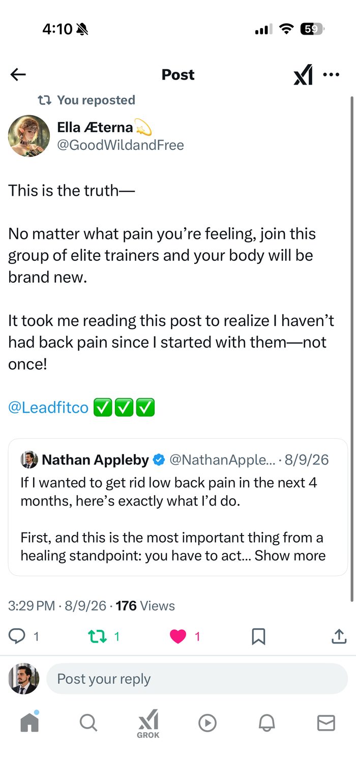Client testimonial screenshot