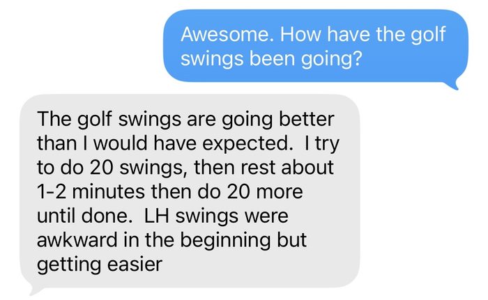 Client testimonial screenshot